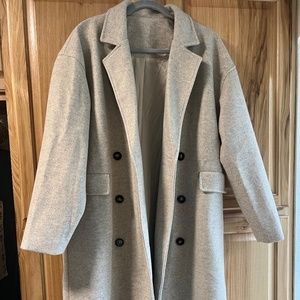 BNWOT Beige Peacoat full length trench coat